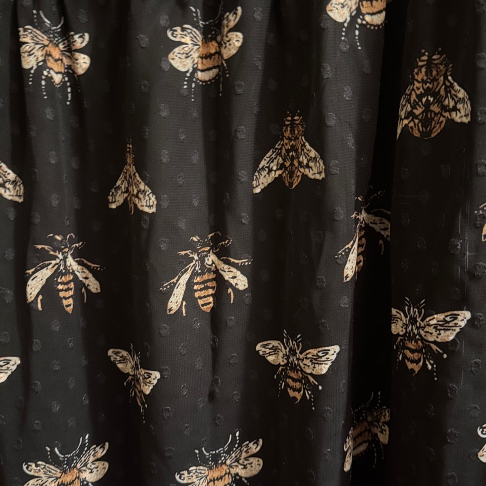 Smak Parlour Black Dress with Bee Design